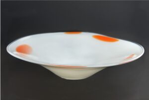 Patera szklana - ręcznie formowana (art glass platter) DP.09