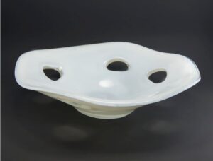 Patera szklana - ręcznie formowana (art glass platter) MP.48.D