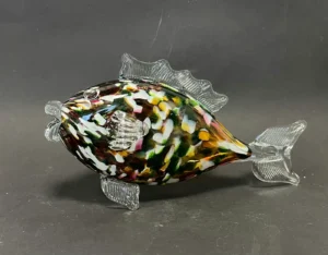 Szklana ryba - PRL - multikolor 288 (glass fish)