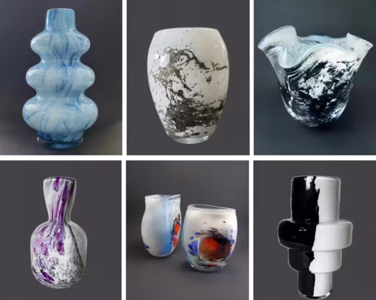 Szklane wazony - produkty huty szkła Anwa•Glass | polskiej huty