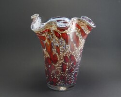 Wazon szklany artystyczny - ręcznie formowany - WCH.62 Wazon szklany artystyczny - ręcznie formowany