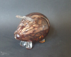 Szklana figurka / szklana ozdoba / świnka szklana Szklana figurka / szklana ozdoba / świnka szklana