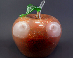 Szklane jabłko - szkło ręcznie formowane JAB.97 Artystyczne szklane jabłko