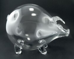 Duża świnka skarbonka - bezbarwna Duża świnka skarbonka - bezbarwna
