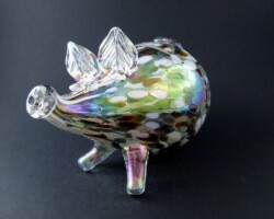 Szklana figurka /szklana ozdoba / świnka skarbonka PIG.109 Szklana figurka /szklana ozdoba / świnka skarbonka